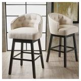 Christopher Knight Home 295977 Ogden Barstool, 2-Pcs Set, Beige
