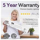 Hardwired LED Under Cabinet Task Lighting - 16 Watt, 24", Dimmable, CRI90, 2700K (Warm White), Wide Body, Long Lasting Metal Base with Frost Lens