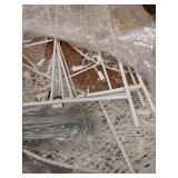 National Tree Company lit Artificial Christmas DÃ©cor Includes Pre-Strung Mini White Lights and Ground Stakes Crystal Holy Family Nativity-6 ft, 72-Inch, Multicolor