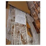 National Tree Company lit Artificial Christmas DÃ©cor Includes Pre-Strung Mini White Lights and Ground Stakes Crystal Holy Family Nativity-6 ft, 72-Inch, Multicolor