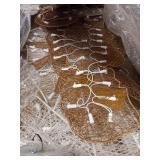 National Tree Company lit Artificial Christmas DÃ©cor Includes Pre-Strung Mini White Lights and Ground Stakes Crystal Holy Family Nativity-6 ft, 72-Inch, Multicolor