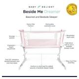 Baby Delight Beside Me Dreamer Bassinet & Bedside Sleeper, Peony Pink