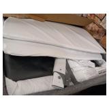 Simmons Kids By The Bed City Sleeper Bassinet for Twins - Adjustable Height Portable Crib with Wheels & Airflow Mesh, Grey Tweed