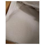 Amazon Brand â Rivet Contemporary Dining Chair with Brass Metal Base, 34"H, Chalk