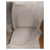 Amazon Brand â Rivet Contemporary Dining Chair with Brass Metal Base, 34"H, Chalk