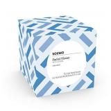 Amazon Brand - Solimo Facial Tissues with Lotion (18 Cube Boxes), 75 Tissues per Box (1350 Tissues Total)