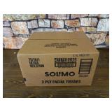 Amazon Brand - Solimo Facial Tissues with Lotion (18 Cube Boxes), 75 Tissues per Box (1350 Tissues Total)