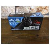 Venom Chemical-Resistant Disposable Nitrile Gloves, Black, Size Large/X-Large, 100 Count