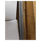 SMARTSTANDARD 8FT Sliding Barn Door Hardware Whole Kit (Include 8FT Track Kit & Pull Handle Set & Floor Guide), Smoothly and Quietly, Easy to Install, Fit 42"-48" Wide Door Panel (J Shape)