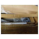 DIYHD 12FT Sliding Hardware Rustic Black Rolling Library Track(No Ladder), kit