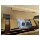 DIYHD 12FT Sliding Hardware Rustic Black Rolling Library Track(No Ladder), kit