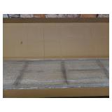 RHF 6 Ft.Tall Room Divider with Stand,19" Each Panel,Rustic Folding Privacy Screens,Heavy Duty Partition Wall Dividers, Room Separator, Temporary Wall, Screen Panel with Feet, 4 Panel, Brown