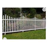 Zippity Outdoor Products ZP19018 Manchester No-Dig Vinyl Fence, White