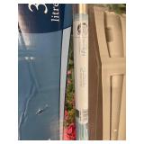 Zenna Home Neverrust Aluminum Tension Shower Rod, 66 to 110 inches, Nickel