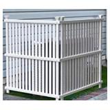 Zippity Outdoor Products ZP19008 Wilmington Vinyl Privacy Screen, 36" x 48" White , 2- Pack