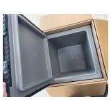 Keter Ice Cube Beer and Wine Cooler Table Perfect for Your Patio, Picnic, and Beach Accessories, Graphite