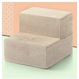 Zinus 2-Step Comfort Pet Stairs / Pet Ramp / Pet Ladder, Extra Small