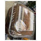 SureFit Stretch Pinstripe T-Cushion Sofa Loveseat Slipcover, Form Fit, Polyester/Spandex, Machine Washable, Two Piece, Taupe Color