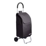 Amazon Basics Folding Shopping Cart Converts into Dolly, 36 inch Handle Height, Black