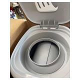 Playtex Diaper Genie Complete Pail with Built-In Odor Controlling Antimicrobial, Includes Pail and 1 Clean Laundry Scent Refill, Gray Pail