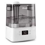 LEVOIT Humidifiers for Bedroom Large Room Home, 6L Top Fill Cool Mist Air Ultrasonic for Plants Indoor with Essential Oils Diffuser for Baby Kids, Smart Control with Humidistat, Quiet Easy Clean, Gray