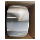 Amazon Basics 5 Liter / 1.3 Gallon Soft-Close, Smudge Resistant Trash Can with Foot Pedal - Brushed Stainless Steel, Satin Nickel Finish