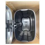 Amazon Basics 5 Liter / 1.3 Gallon Soft-Close, Smudge Resistant Trash Can with Foot Pedal - Brushed Stainless Steel, Satin Nickel Finish