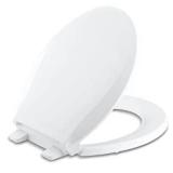 KOHLER K-4639-0 Cachet Quiet Close Toilet Seat, White