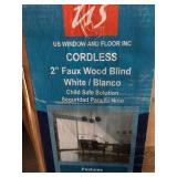 Cordless faux blind 2"