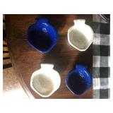 4 fish side bowls