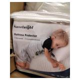 Sweetnight Mattress Topper King Size with Waterproof Mattress Protector, 2 Inch Cooling Egg Crate Gel Memory Foam Topper Ultra Plush, Plus 4 Bed Sheet Holder Straps, King Size, White