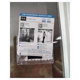 National Door Company ZZ00762R Steel Primed, Right Hand in-Swing, Prehung Front Door, 9 Lite with Pet Door, Clear Glass, 32" x 80"