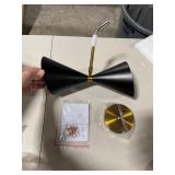 2 - Light Modern Black with Gold Horn Shape Wall Sconces Retail:$117.99