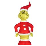 Gemmy Airdorable Christmas Airblown Inflatable Grinch in Santa Suit Dr. Seuss, Tall, Multicolored