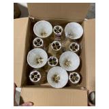 Royal Designs Mouton Modified Bell Chandelier Lamp Shade, 2.5in x 5in x 4.25in, Clip On- Set of 6