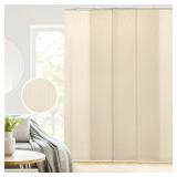 CHICOLOGY Adjustable Sliding Panels, 4-Rail Track, Light Filtering Retail:$118.64