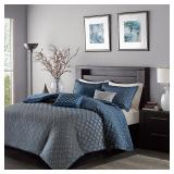 Madison Park Biloxi 7-Pc. Geometric Jacquard Queen Comforter Set Bedding