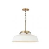 Austin Allen & Co-9D330A-Oakwood - One Light Pendant Matte White Finish