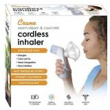 CRANE - Warm Steam & Cool Mist Cordless Portable Mist Inhaler - White/Gray