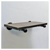Somerville Farmhouse Industrial  24in wall shelf