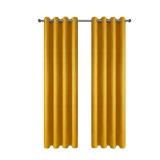 set of 2 Boston Blackout Grommet Window Curtain, Multicolor, 54X84