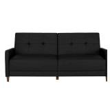 Andora Coil Futon Black Faux Leather - Dorel Home Products