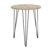 Brown MDF Modern Accent Table 22 x 18 x 18 - 18 x 18 x 22Round