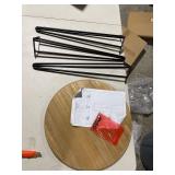 Brown MDF Modern Accent Table 22 x 18 x 18 - 18 x 18 x 22Round