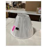 Empire Box Pleat Lamp Shade, 6 inch Top, 14 inch Bottom, 9 inch Slant