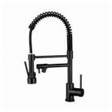 Single handle pull down kitchen faucet