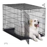 New World Pet Products Folding Metal Dog Crate; Single Door & Double Door Dog Crates 48 Inch