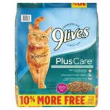 9Lives Plus Care Dry Cat Food Bonus Bag, 13.2-Pound