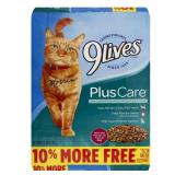 9Lives Plus Care Dry Cat Food Bonus Bag, 13.2-Pound