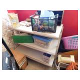 3 tier rolling table/display - very strong